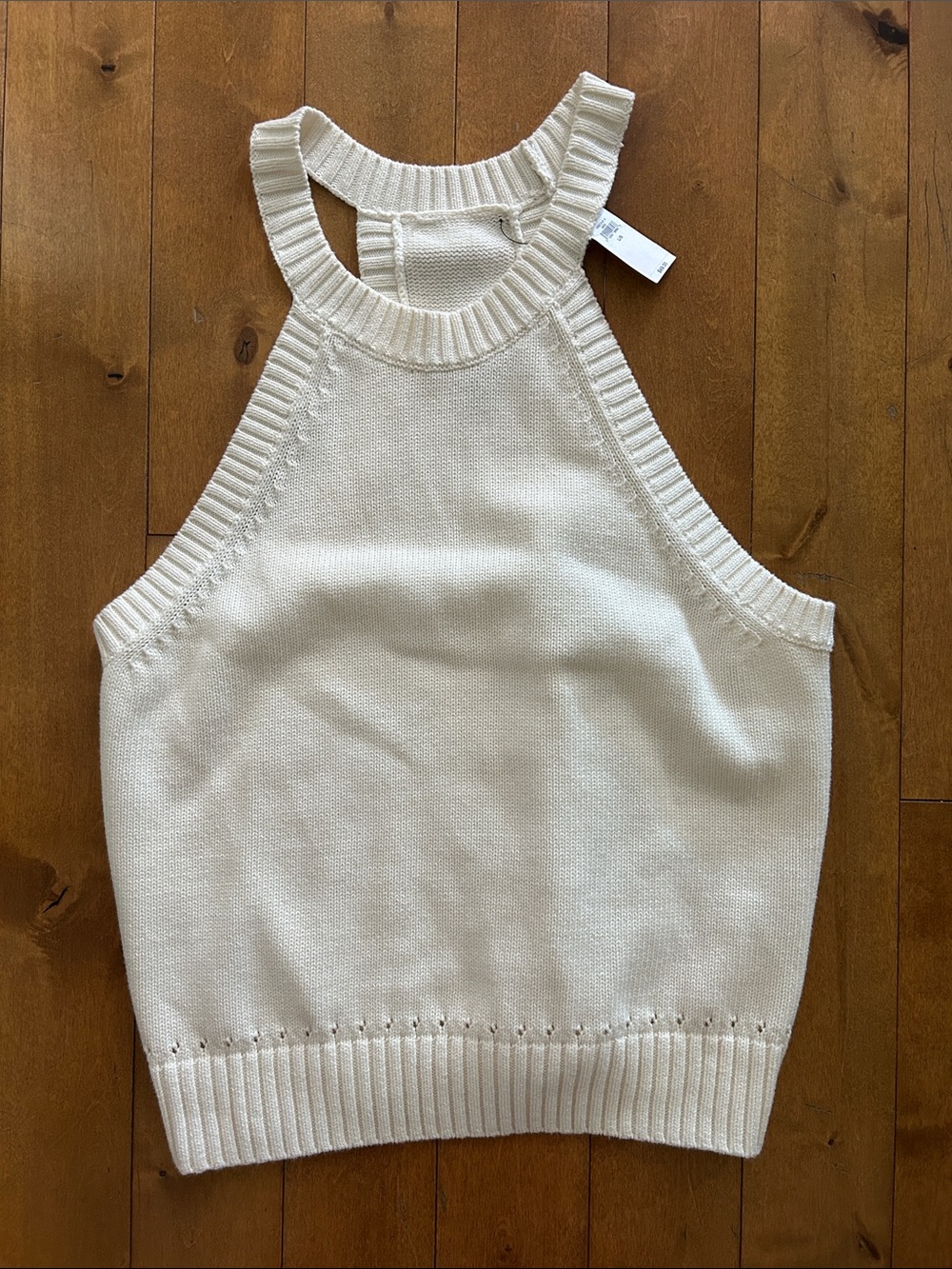 Banana Republic Cream Knit Halter Sweater